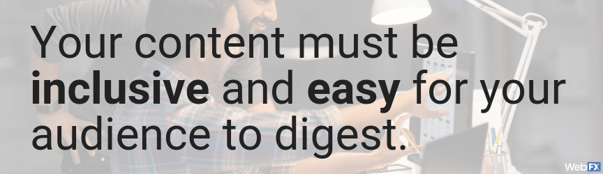create inclusive content