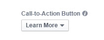 screenshot of call to action button option in ads