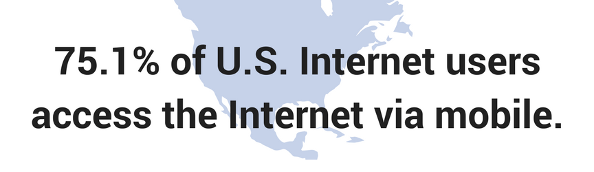 block quote of percentage of mobile internet users