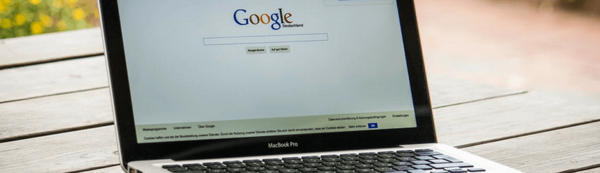 image of Google on computer screen