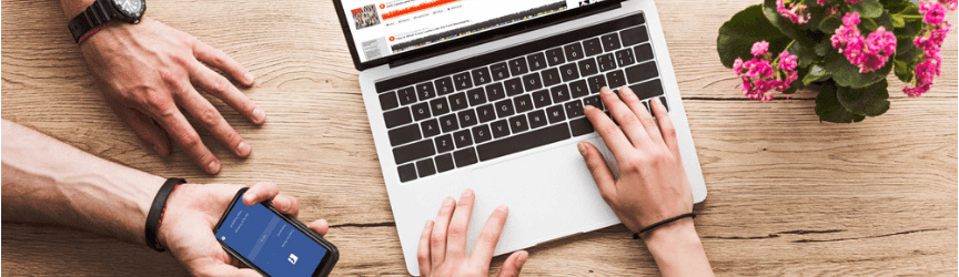 A few people browse online