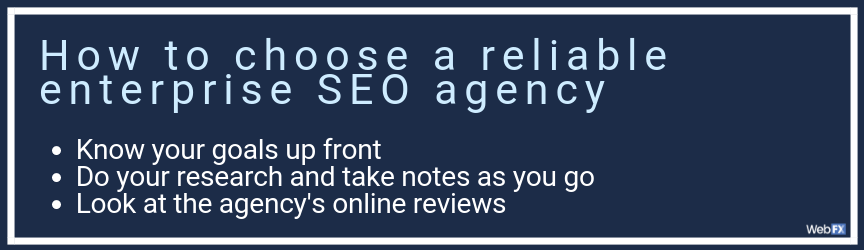 how to choose a reliable company