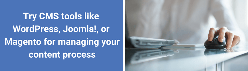 Examples of CMS tools for content marketing