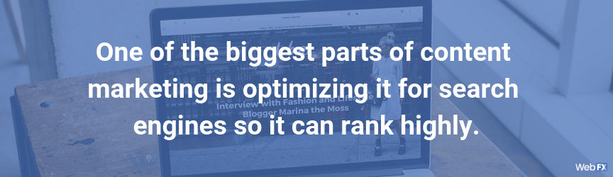 Content for SEO rankings