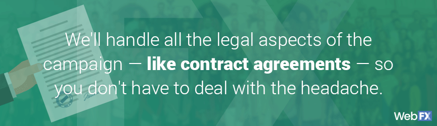 well take care of contract agreements