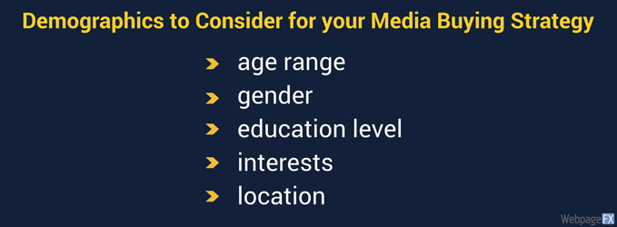 demographics to consider for your media buying strategy