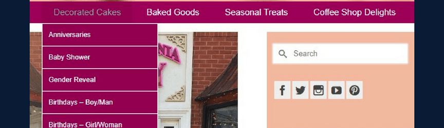 example of detailed nav bar