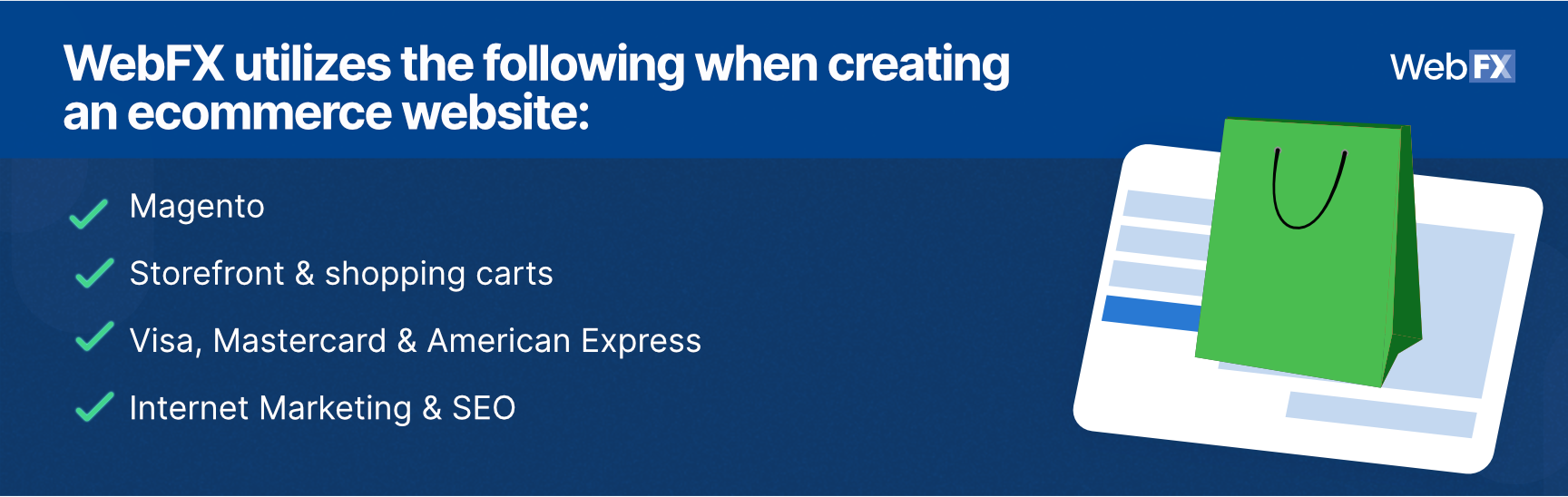 webfx utilizes the following