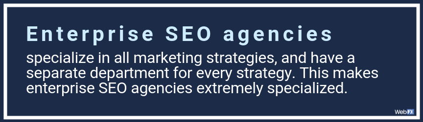 enterprise seo agencies specialize in granular strategies