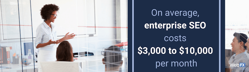 The average price for enterprise SEO services