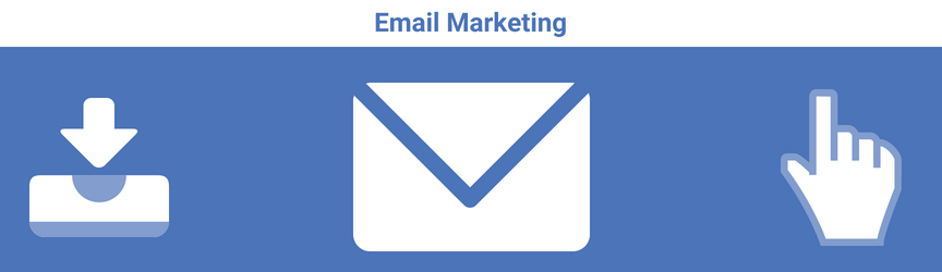 A graphic for email marketing, an Internet marketing service