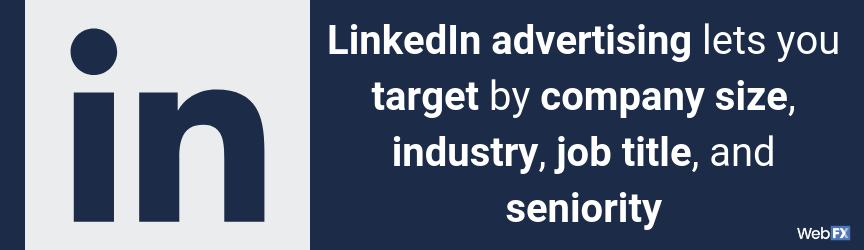 A list of LinkedIn targeting options
