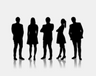 sillhouettes of business professionals