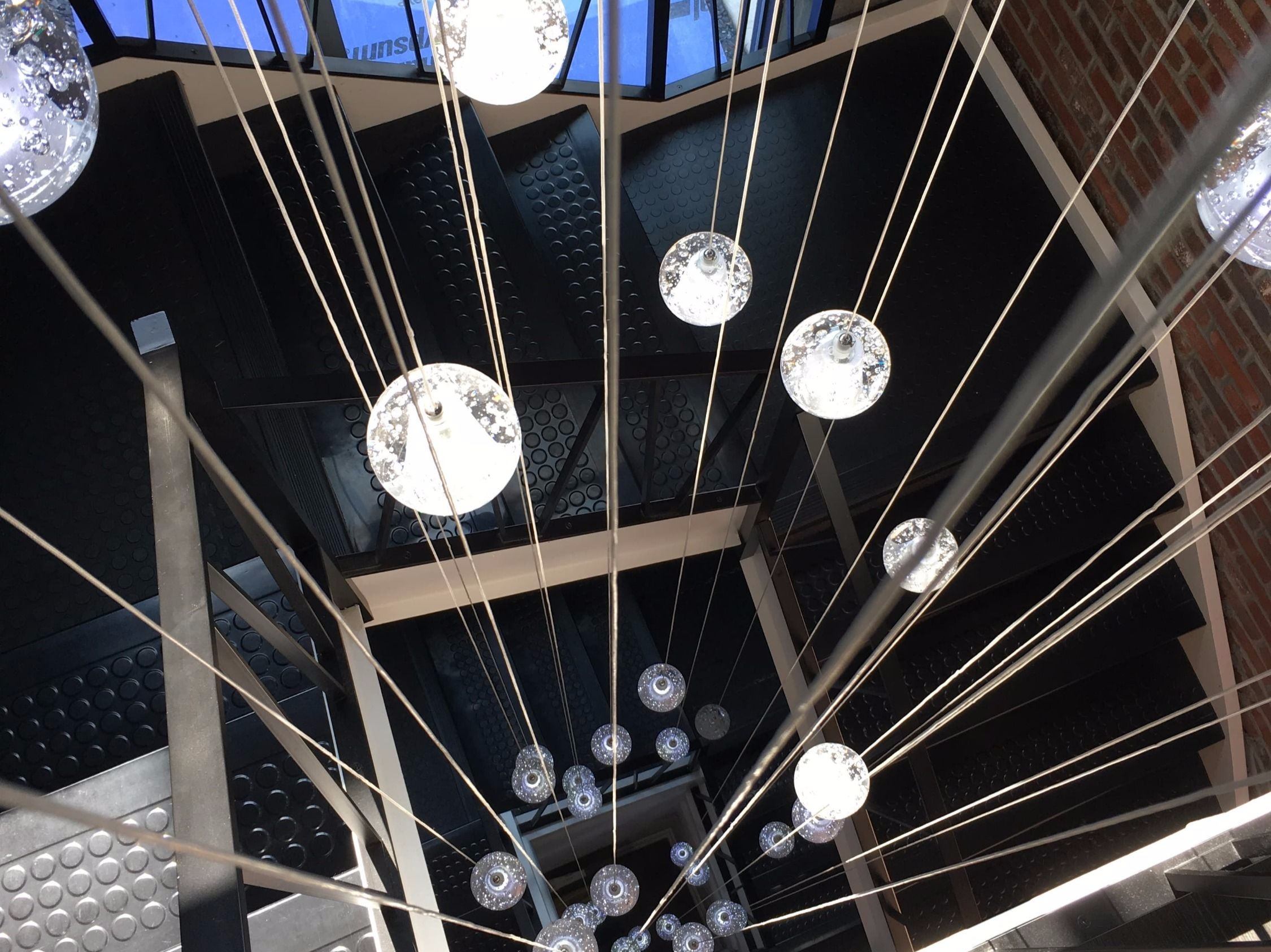 Lights in stairwell