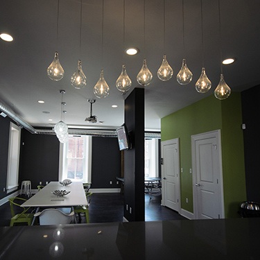 Kitchen and meeting area