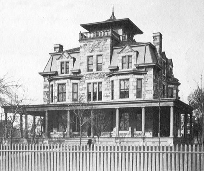 The Moffitt Mansion in the 1900s