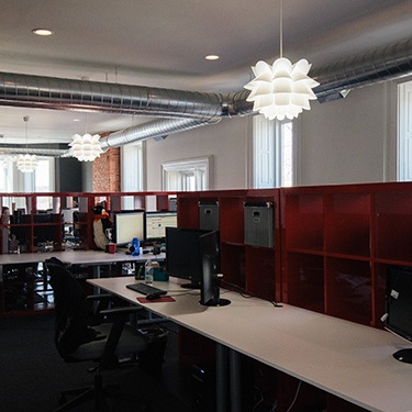 Second floor workspace