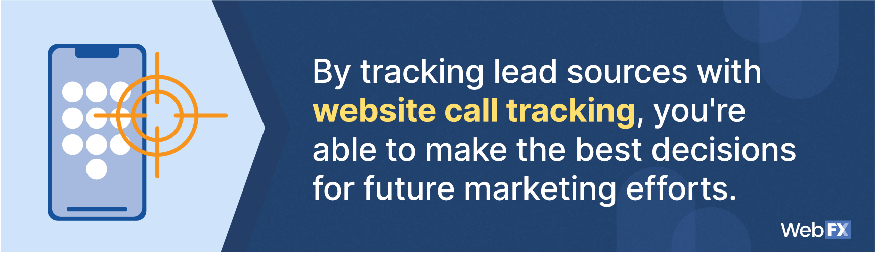 when you use call tracking you can make the best decisions for future marketing efforts