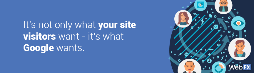 it's not only what your site visitors want, it's what google wants