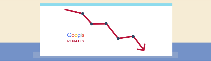 graph showing google penalty