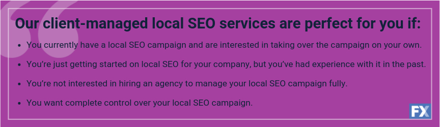 Client Managed Local Seo Manage Citations Reviews With Localfx