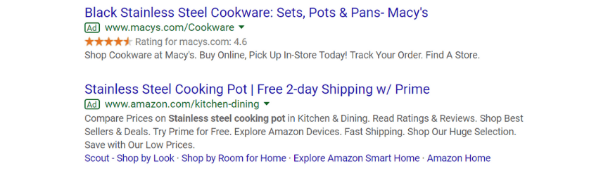 PPC ads for pots