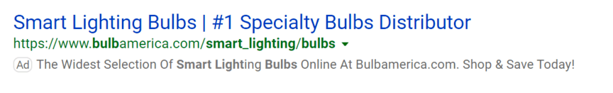 Ecommerce PPC Bing ad