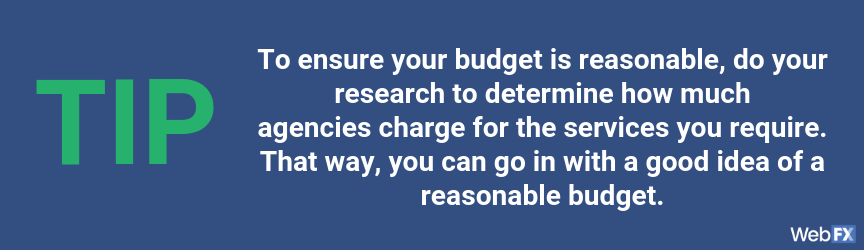 have a reasonable budget for your campaign