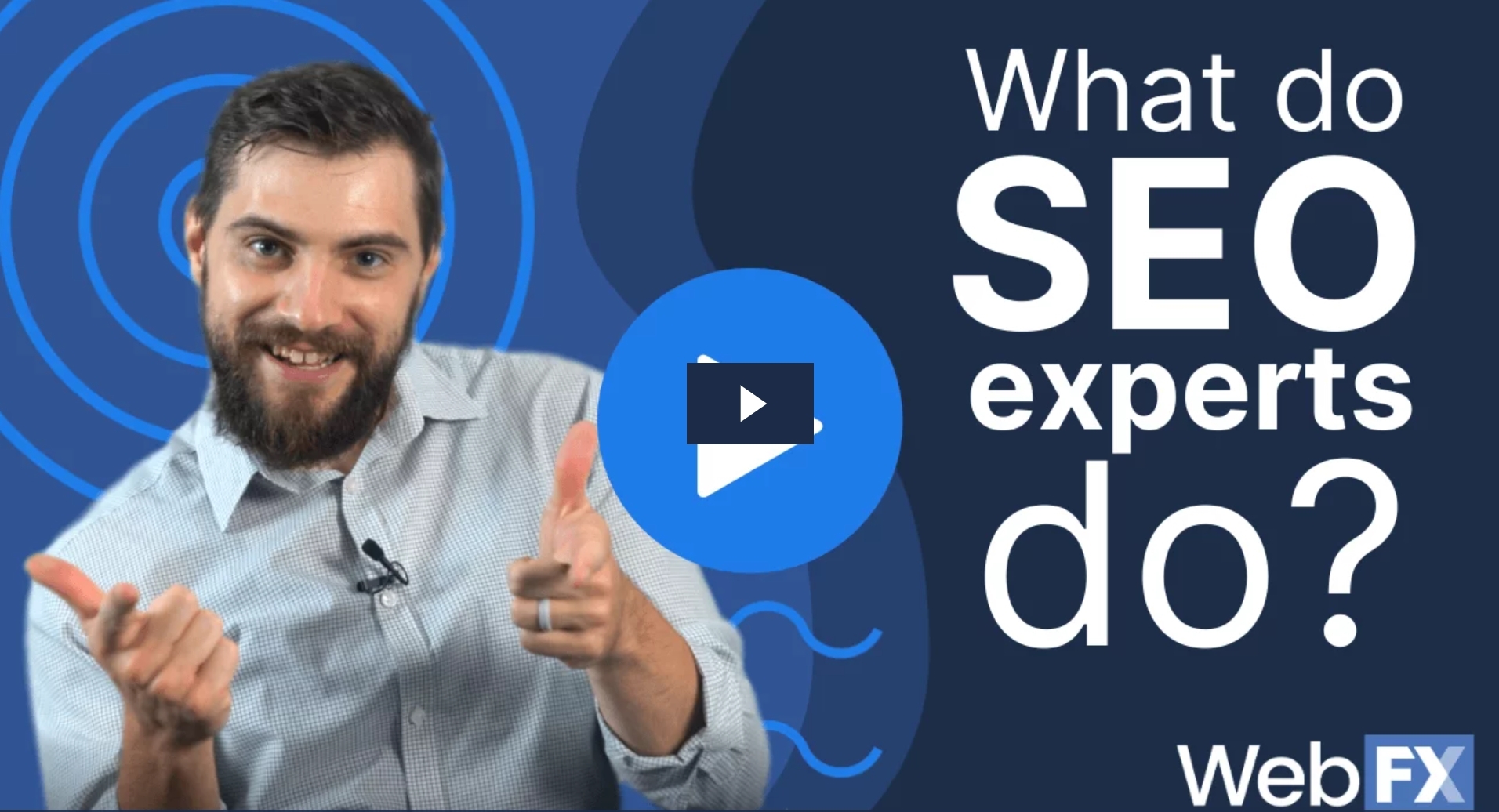 A thumbnail for a video about what SEO experts do
