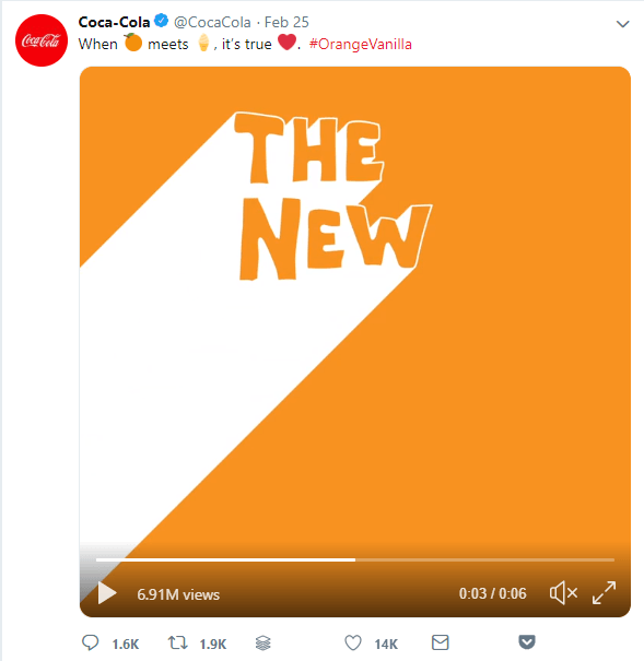 video on coke's twitter