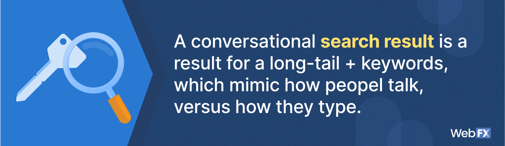 The definition of a conversational search result