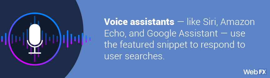 An example of a voice search result