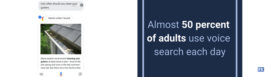 An example of voice search digital marketing services