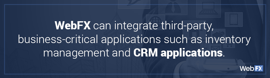 webfx integrates crm applications