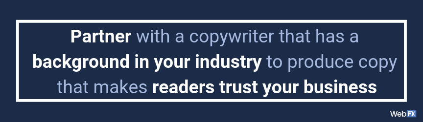 A piece of advice for how to choose a website copywriter service provider