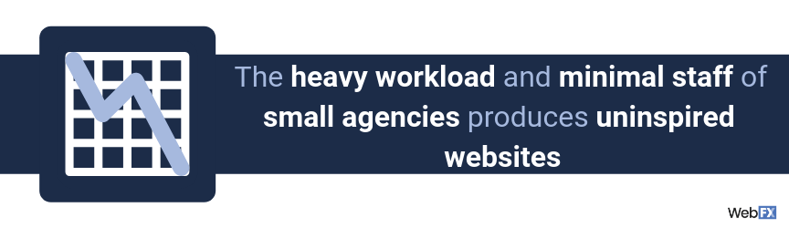 A statement on the potential risks of partnering with a small web design agency