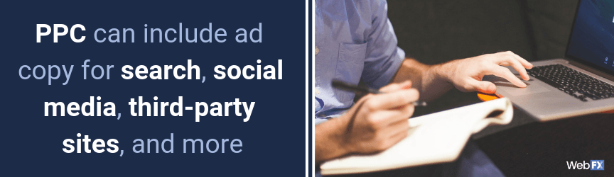 An overview of what PPC copywriting services include