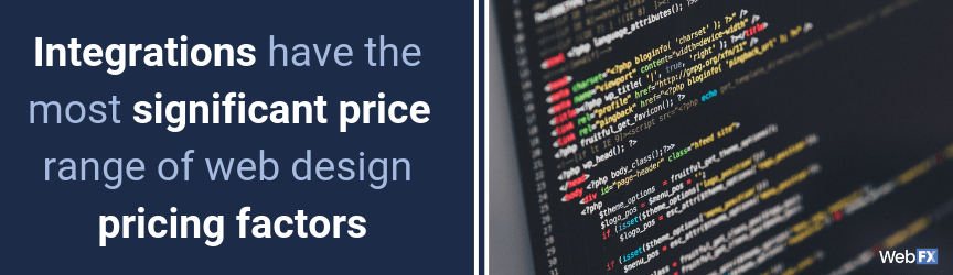 The definition of integrations in web design