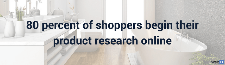 80 percent of shoppers start their product research online
