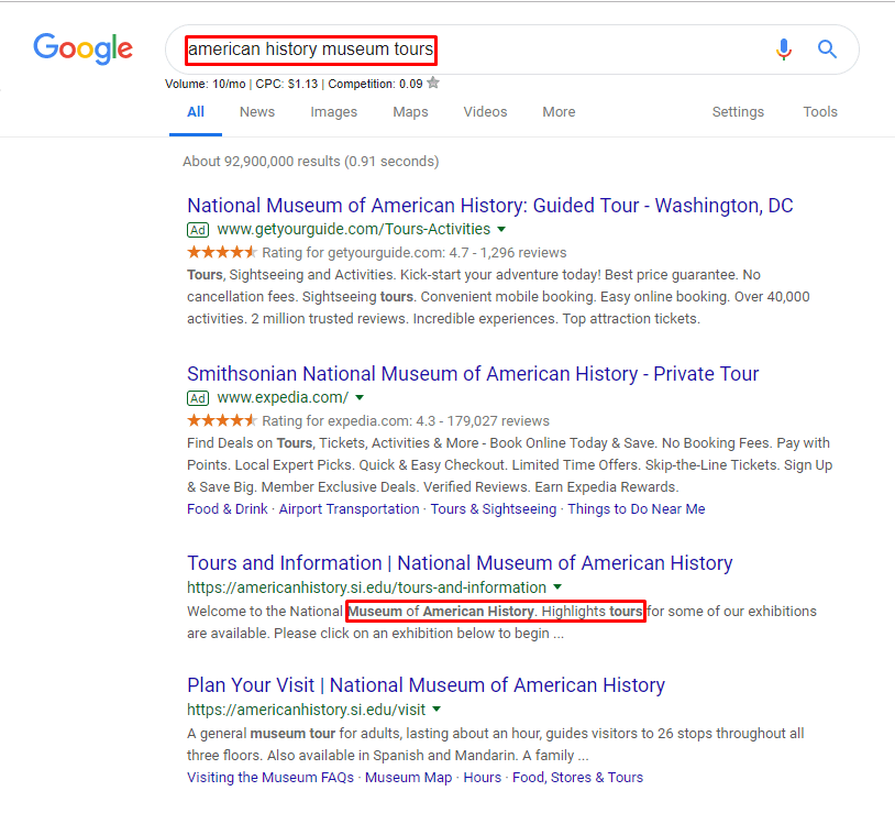 results for american history museum
