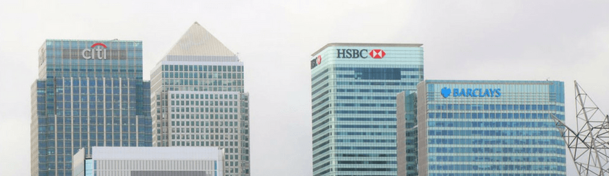 skyline of banks