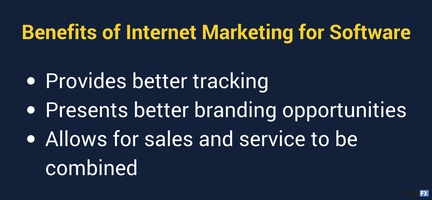 the benefits of internet marketing for software companies