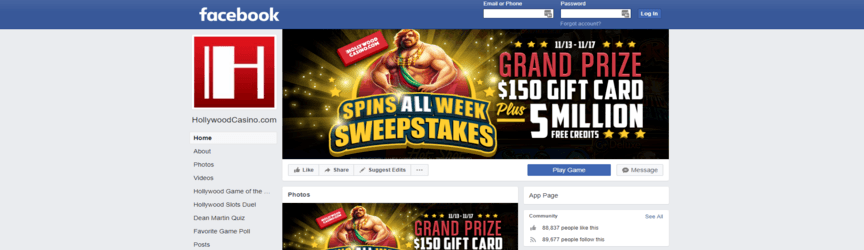casino-facebook-page