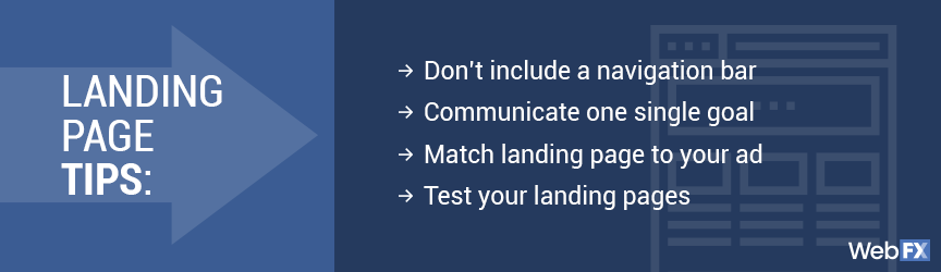 tips for ppc landing pages