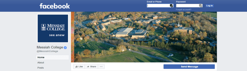 messiah college facebook