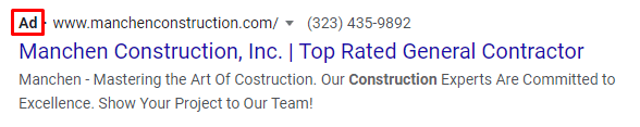 construction company ppc