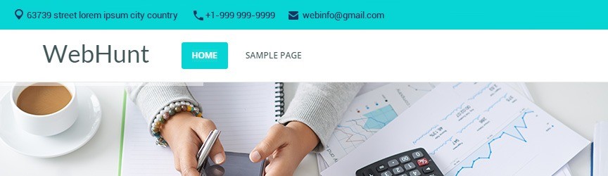 Graphic of organized website header