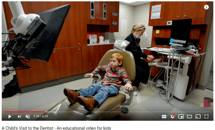 Example dental YouTube video