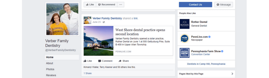 verber family dentistry facebook page