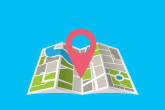 dot on map